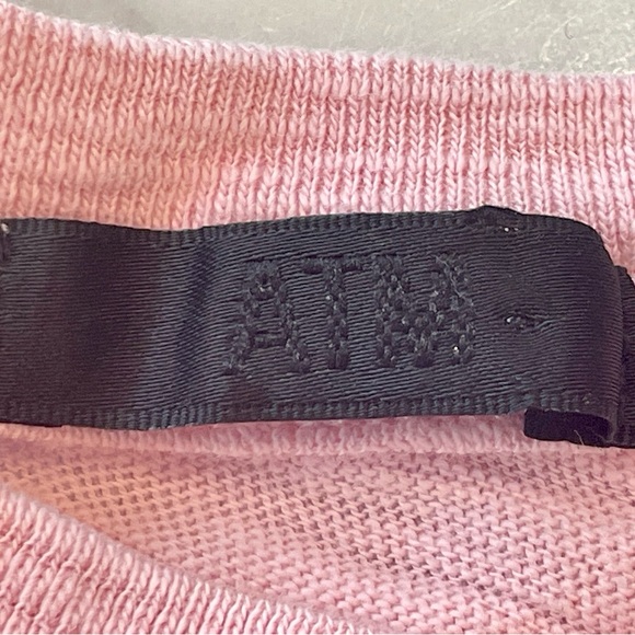 ATM Anthony Thomas Melillo Ombre Short Sleeve Tee, pink/gray, S/P, never worn - Picture 9 of 11